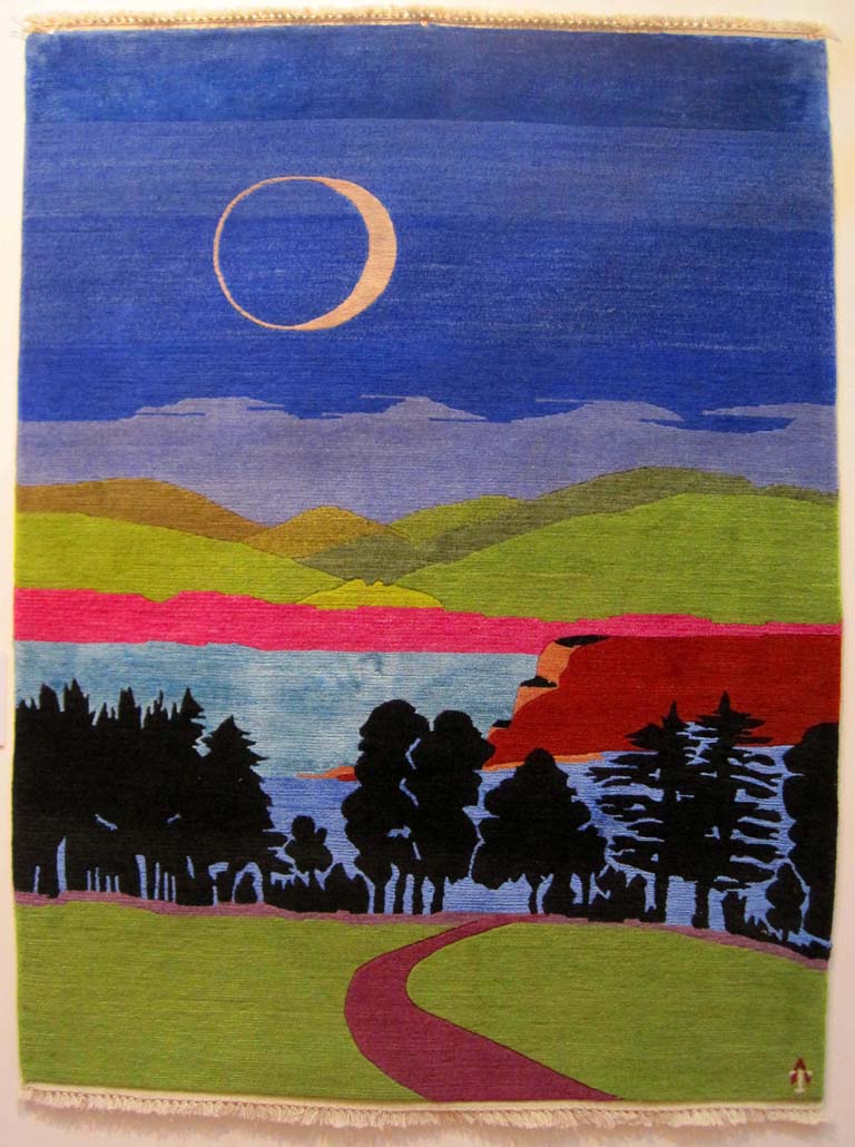Midday Moon inspired by Devon landscape